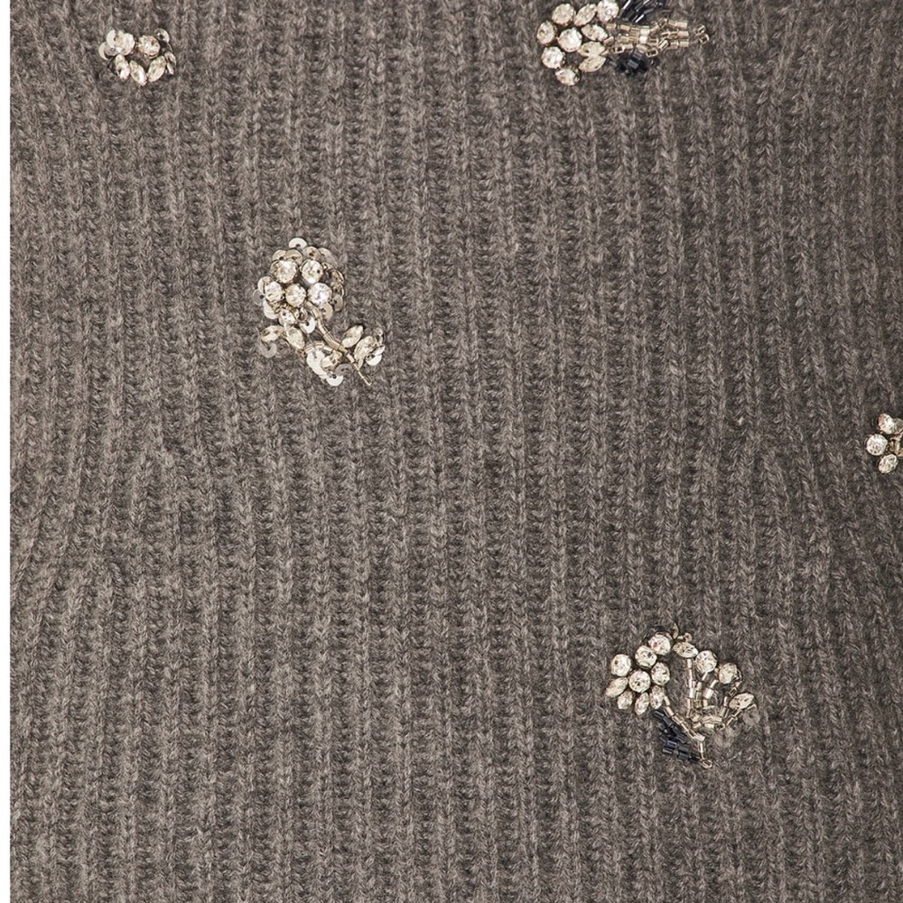 Simkhai nwt waverlie knit tube top with embellishments heather gray - Picture 5 of 7